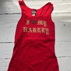 Red Harley Davidson tank top